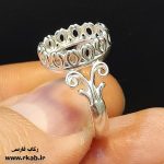 انگشتر نقره زنانه فاطمه رکاب فارسی