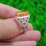 رکاب نقره نگین یاقوتی رکاب فارسی
