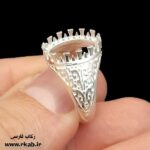 کم وزن ترین انگشتر مردانه نقره در ایران رکاب فارسی
