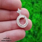 مدال نقره قجری دخترانه یا زنانه رکاب فارسی