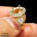 انگشتر بدل زنانه سنگی رکاب فارسی