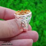 انگشتر نقره کادو کا تلفیقی از اسپرت و سنتی رکاب فارسی