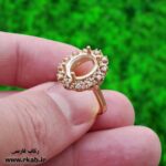 پایه انگشتر زنانه طلاروس رکاب فارسی