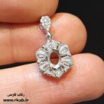 قاب نقره طلاسفید رکاب فارسی