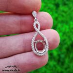 مدال آویز نقره روما رکاب فارسی