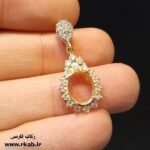 مدال طلاروس جواهری رکاب فارسی