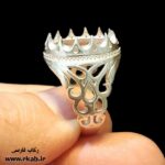انگشتر نقره اصل پایه خالی رکاب فارسی
