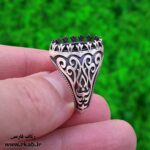 رکاب نقره سیلور خالی بدون نگین رکاب فارسی