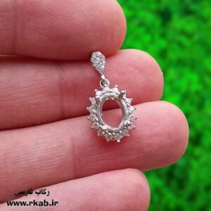 مدال نقره هستی آبکاری طلاسفید