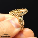 پایه انگشتر طرح طلا مردانه رکاب فارسی
