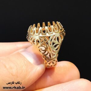 پایه انگشتر مردانه شاهین رکاب فارسی