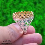 پایه انگشتر نقره شاپور رکاب فارسی