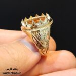 انگشتر طلاروس فاروج رکاب فارسی
