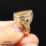 انگشتر طلاروس مردانه ارزان رکاب فارسی