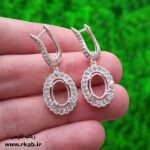 قاب گوشواره نقره سنسی رکاب فارسی