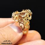 رکاب انگشتر طلایی سنتی رکاب فارسی