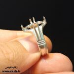 رکاب نقره چهارچنگ ساده رکاب فارسی