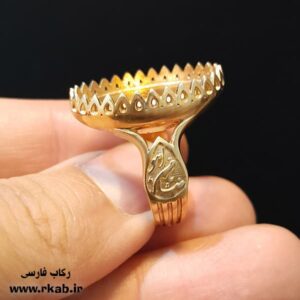 انگشتر مردانه ضامن آهو رکاب فارسی