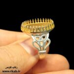 انگشتر نقره ارشیا تاج برنجی در فروشگاه رکاب فارسی