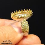رکاب نقره آرکو سر طلایی عیار 925 در فروشگاه رکاب فارسی