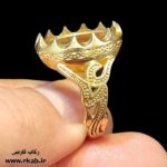 انگشتر طرح طلا مردانه رکاب فارسی