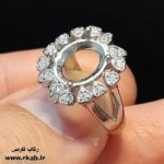 رکاب نقره جواهری خوی رکاب فارسی