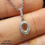 مدال نقره نوبهار آبکاری طلاسفید رکاب فارسی