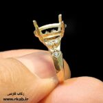 انگشتر زنانه طلاروس نیکو رکاب فارسی