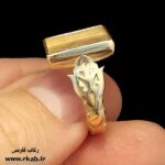 رکاب مستطیل طلاروسی اسلیمی رکاب فارسی