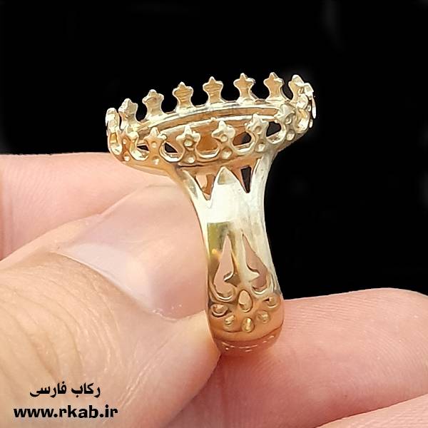 انگشتر طلاروس مردانه آفرینش رکاب طلاروس مردانه آفرینش رکاب فارسی