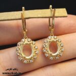 گوشواره طلاروس گلبهار