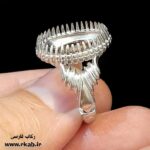 انگشتر بدل آبکاری نقره رکاب فارسی