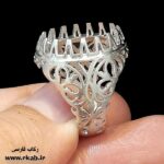 انگشتر بدل سنتی روکش نقره رکاب فارسی
