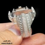 انگشتر روکش نقره نائین رکاب فارسی
