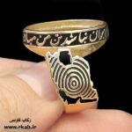 رکاب طلاروس مردانه IRAN مناسب سنگ و رزین رکاب فارسی