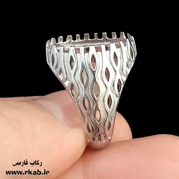 رکاب روکش طلاسفید جاوید رکاب روکش طلاسفید روحانی رکاب فارسی