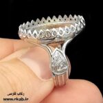 رکاب روکش طلاسفید مقدس مدل مردانه رکاب فارسی