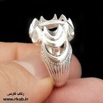 رکاب روکش نقره ریز مدل مردانه رکاب فارسی