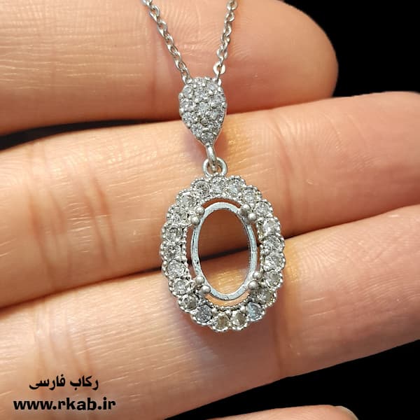 مدال روکش نقره مثقال مدال روکش نقره مثقال رکاب فارسی