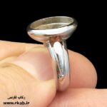 رکاب روکش طلاسفید خاسو مردانه مناسب سنگ و رزین رکاب فارسی