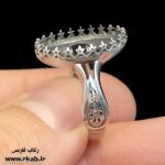 رکاب مان استیل چقابل مغز سفید بدنه سیاه قلم رکاب فارسی