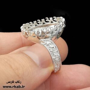 رکاب مردانه جانم علی روکش نقره رکاب فارسی