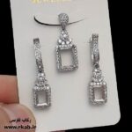 نیمست جواهر نقره هور عیار 925 تضمینی با آبکاری طلاسفید رکاب فارسی