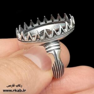 رکاب نقره 925 پاریز مدل مردانه عیار تضمینی رکاب فارسی