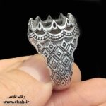 رکاب مان استیل رامشیر بدنه سیاه قلم تا مغزسفید رکاب فارسی