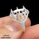 رکاب روکش نقره نور مدل زنانه