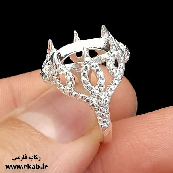رکاب روکش نقره نور (2) رکاب روکش نقره نور مدل زنانه
