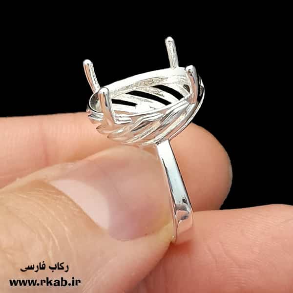 رکاب روکش نقره گلاره رکاب روکش نقره گلاره مدل زنانه چهارچنگ رکاب فارسی